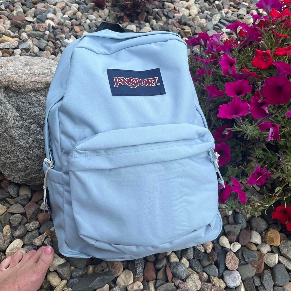 Light blue Jansport backpack NWT